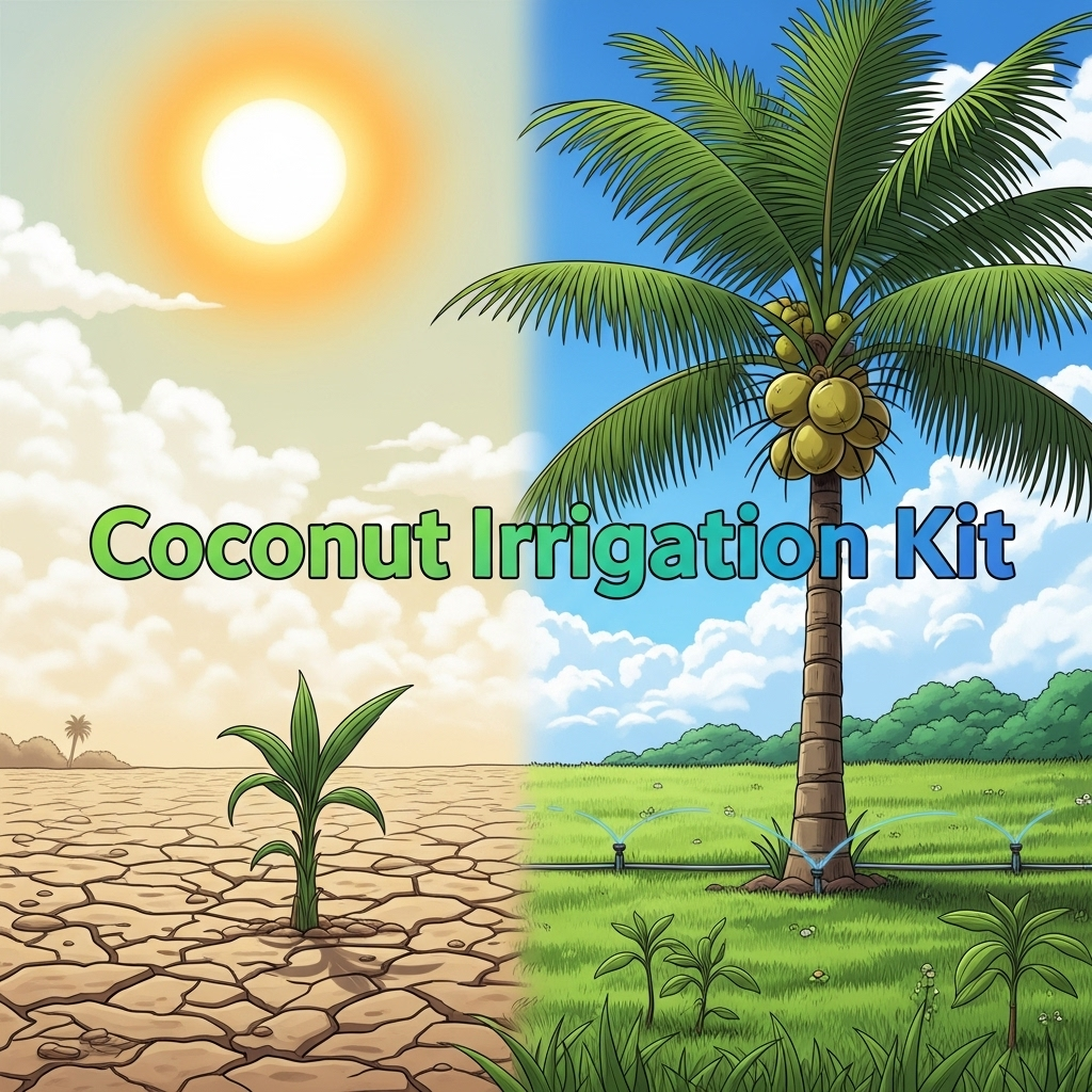 Portable HDPE Sprinkler Kit | 36x40 Spacing |Portable Coconut Micro Sprinkler Irrigation Kit - Dolphin Irrigation